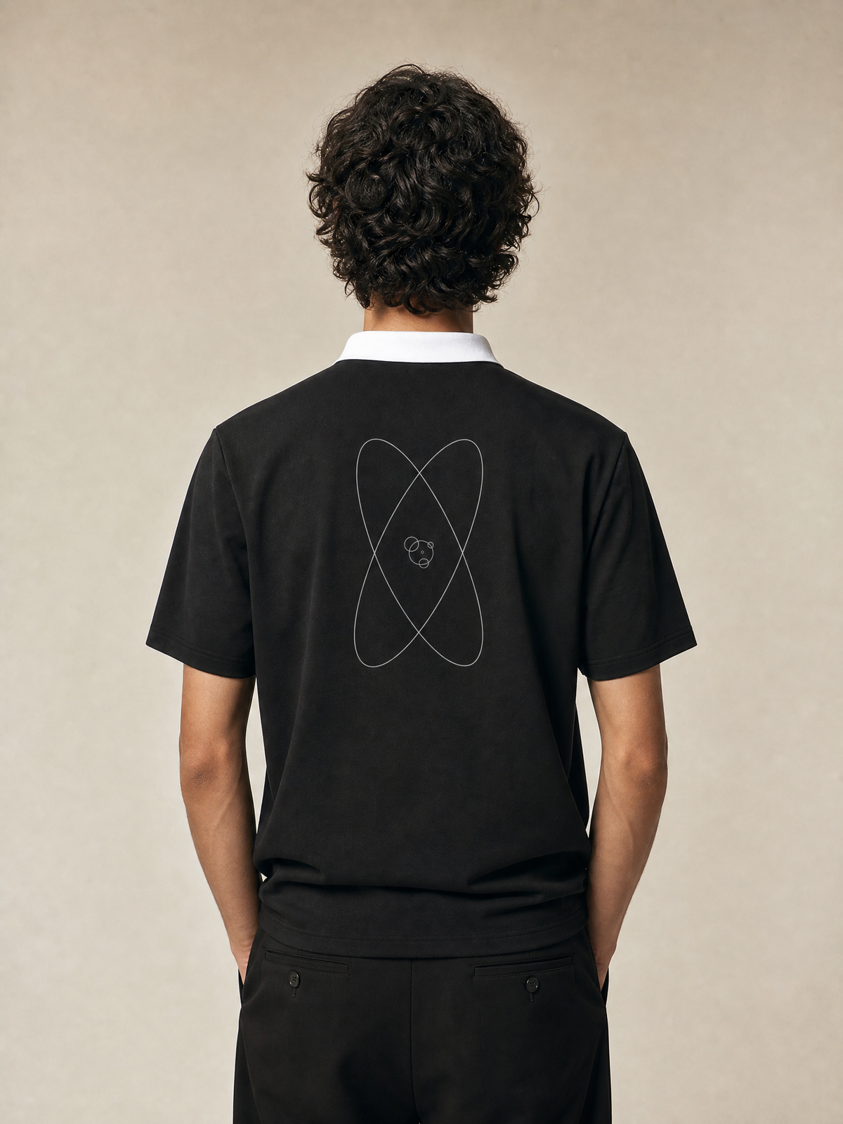 Atomic Spin Contrast Collar Polo