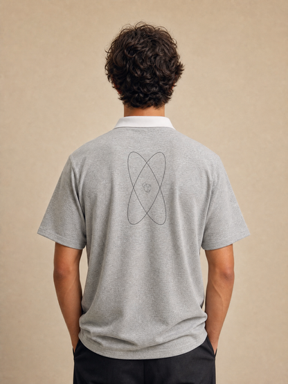 Atomic Spin Contrast Collar Polo