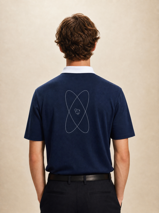 Atomic Spin Contrast Collar Polo