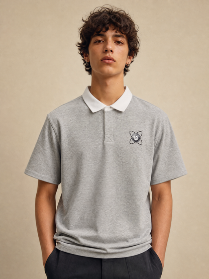 Atomic Spin Contrast Collar Polo