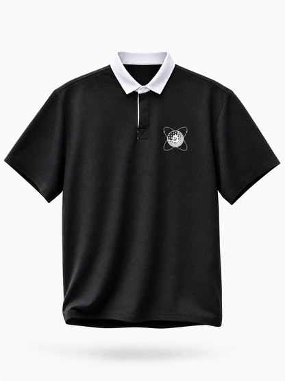 Atomic Spin Contrast Collar Polo