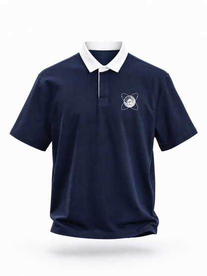 Atomic Spin Contrast Collar Polo