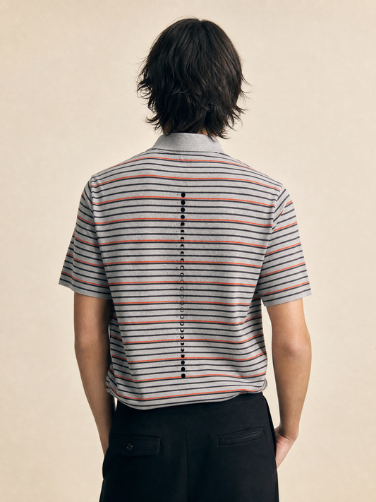 Striped Moon Phase Polo