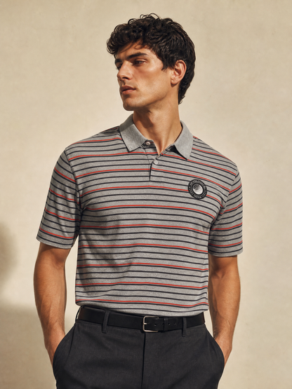 Striped Moon Phase Polo